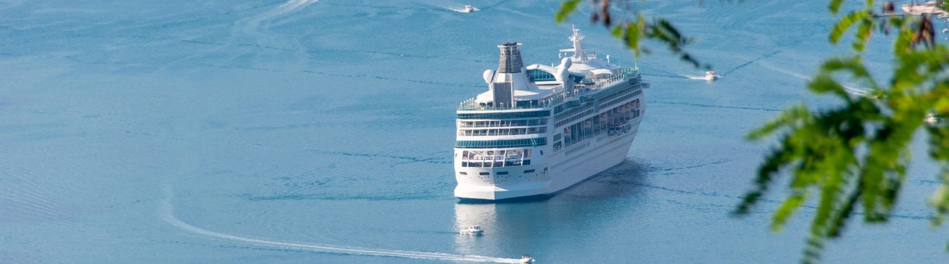 A ferry coming into port