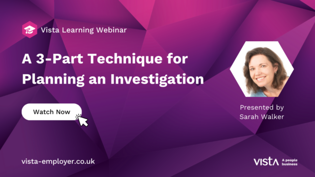 A 3-Part Technique for Planning an Investigation